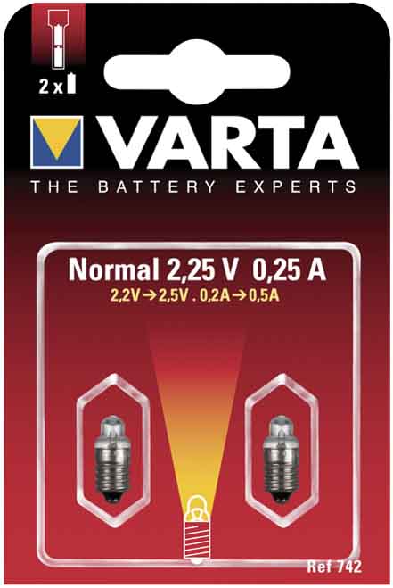 Bec 742 2,2V 0,25A Varta